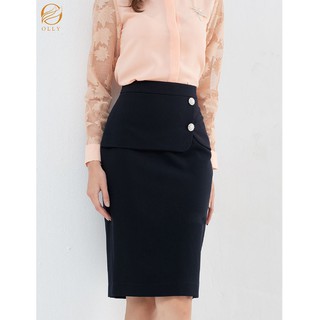 Chân váy peplum 2 bên 2 lớp OLLY_OCV19.023