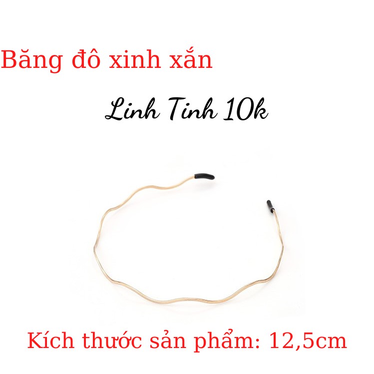 Băng đô kim loại mạ vàng đơn giản xinh xắn FREESHIP 50k - Linh tinh 10k