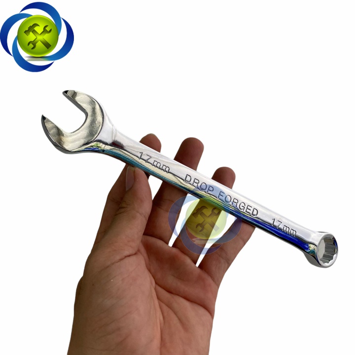 Cờ lê vòng miệng 17mm C-mart F0501-17 xi bóng