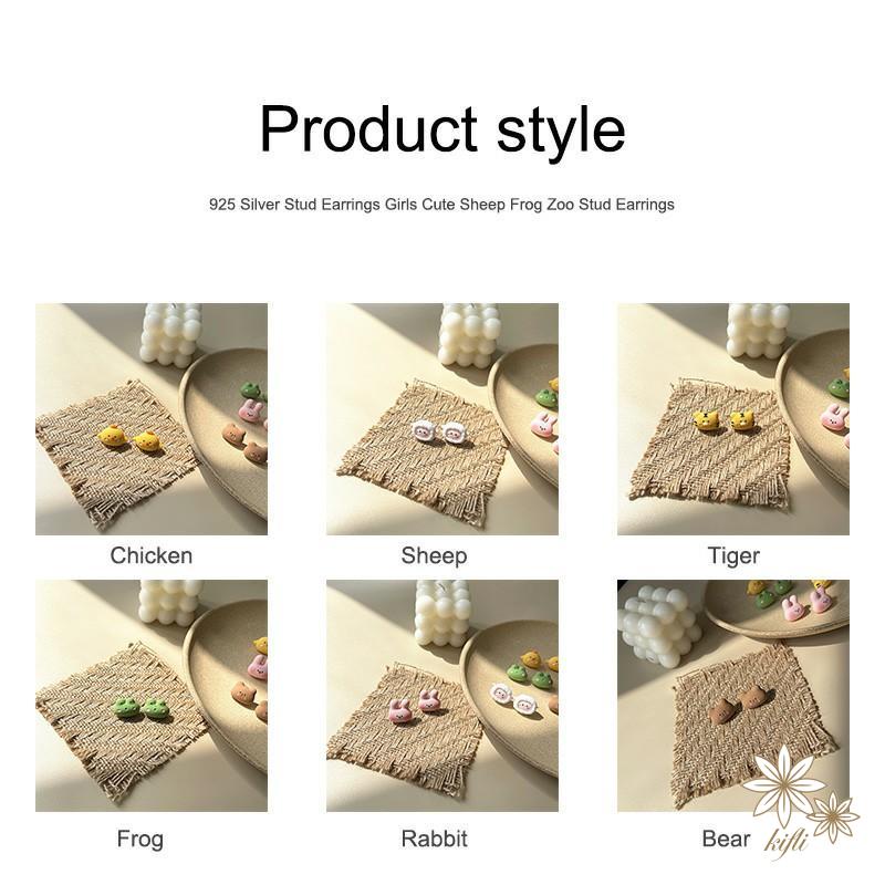 Khuyên Tai Bạc 925 Hình Động Vật Dễ Thương