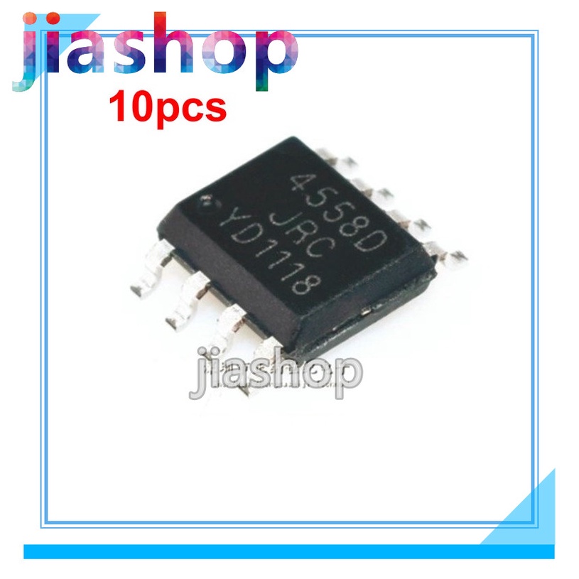 10 CHIẾC NJM4558D NJM4558 JRC4558D JRC4558 SOP8 IC mới và nguyên bản