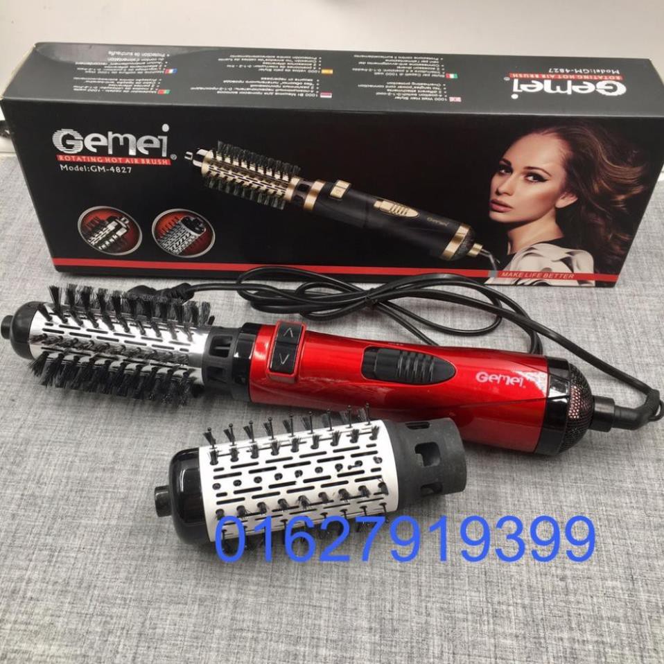 Lược điện làm xoăn tóc tự động 360 làm xoay Gemei 4827