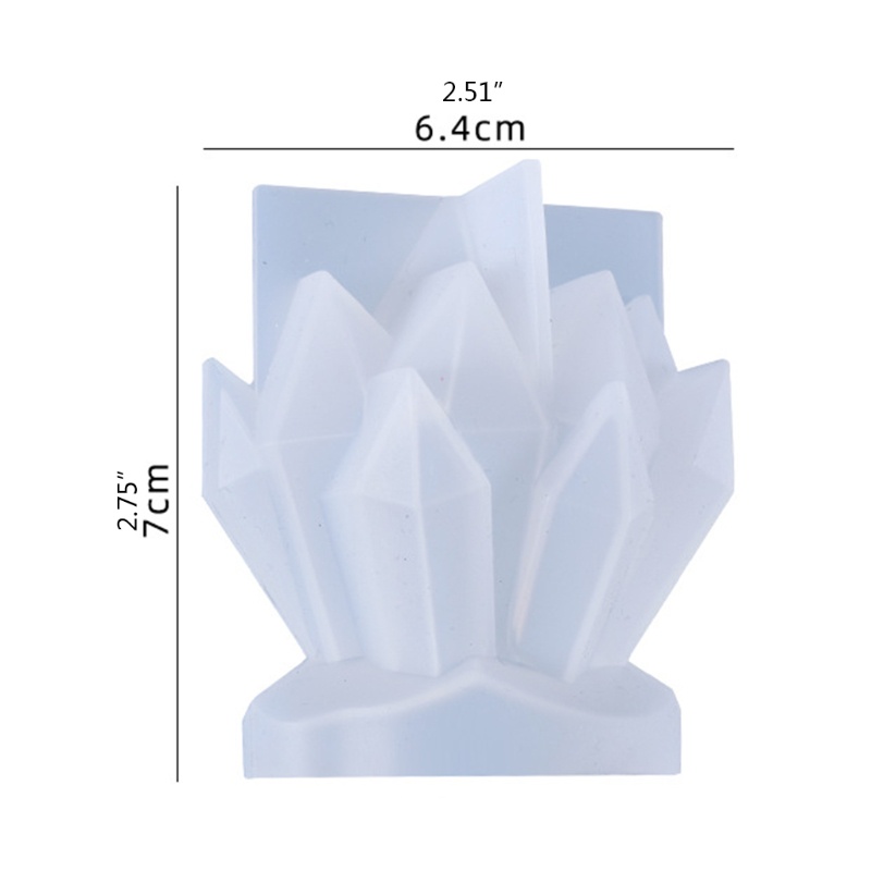 Khuôn silicone tạo hình đá pha lê epoxy resin làm đồ thủ công Diy độc đáo