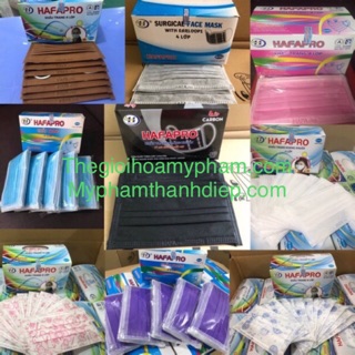 (1 hộp 50 cái) Khẩu trang 4 lớp kháng khuẩn Hafapro