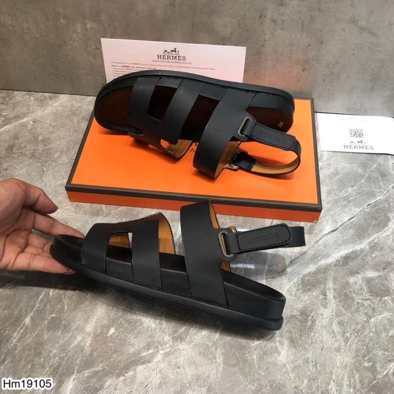 [Sẵn Hàng] Dép Sandal Hm Nam Quai Da Cao Cấp - Dép Sandal Hm Đế Cao Su Cao Cấp