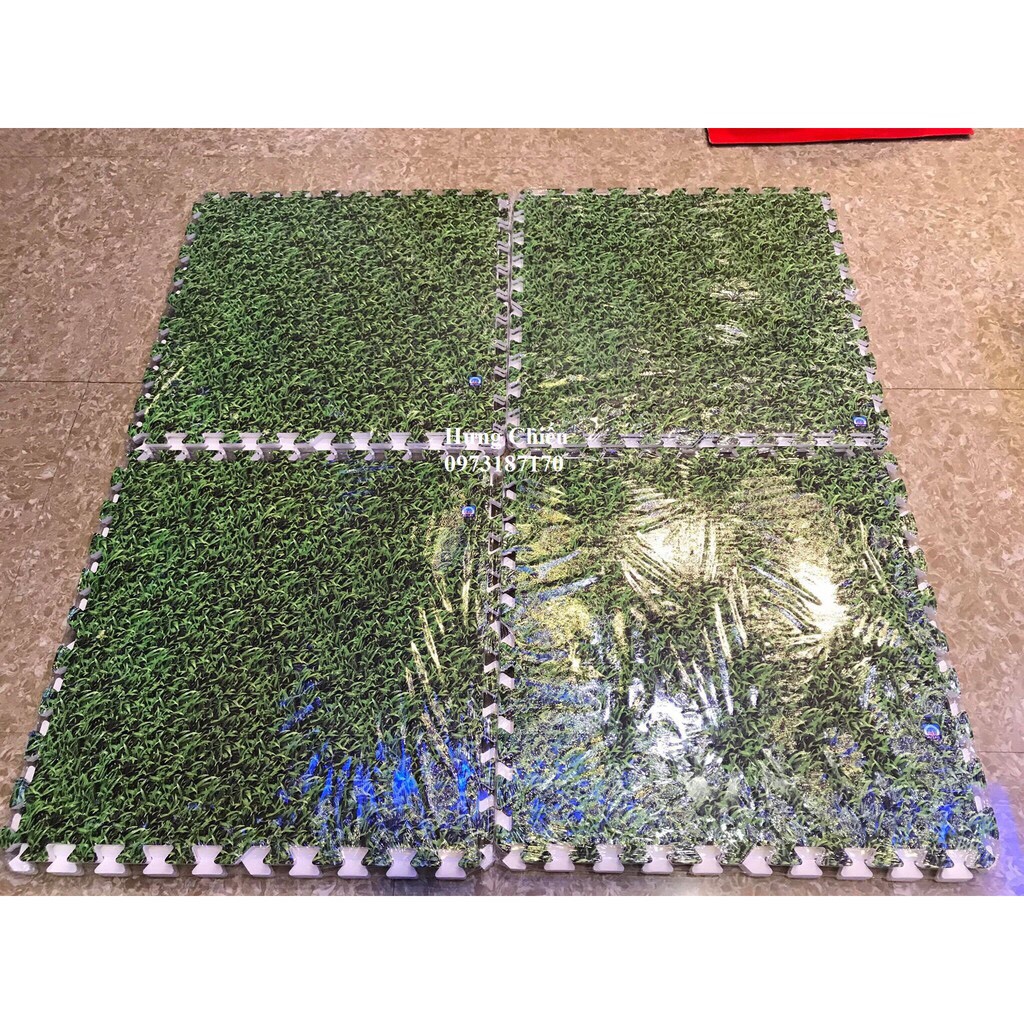 Thảm xốp ghép cỏ xanh Âu Lạc 60x60x1cm (1 tấm lẻ)
