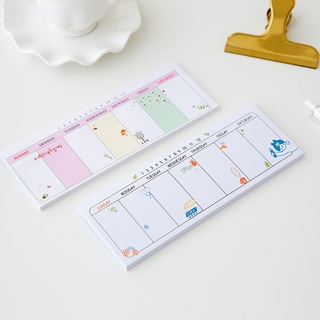 Giấy ghi chú thời khóa biểu cute