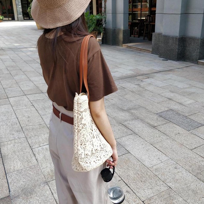 Túi Đeo Một Bên Vai Phong Cách Pháp retro Đơn Giản