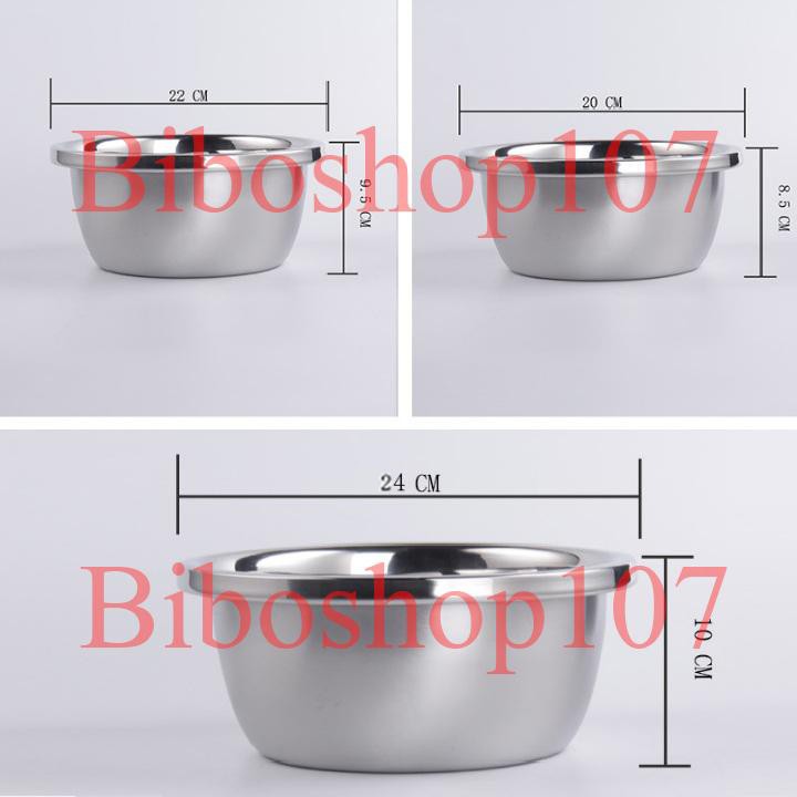 Tô trộn bột, đánh trứng inox ( Âu trộn bột )