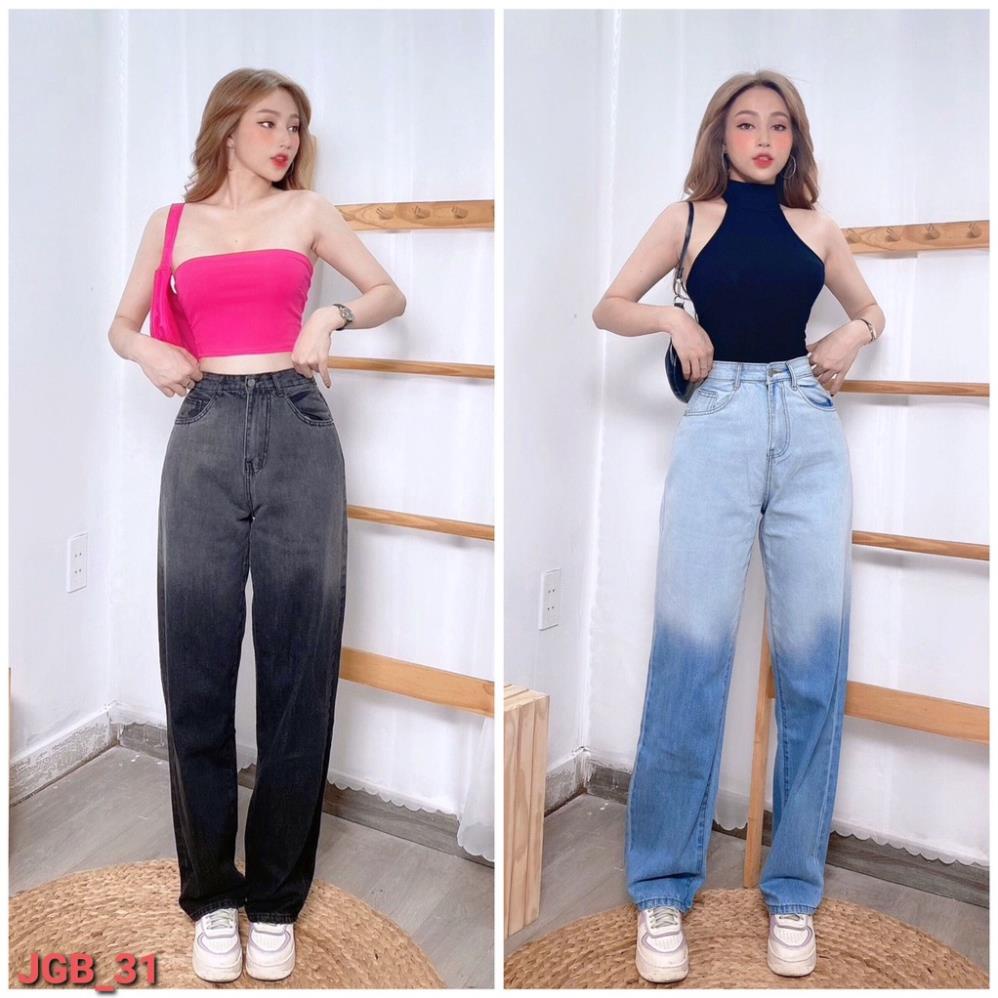 Quần Baggy Loang Màu Có Trơn Rách Dành Cho Nữ Unisex JEAGOVN