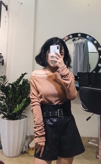 Áo trễ vai len