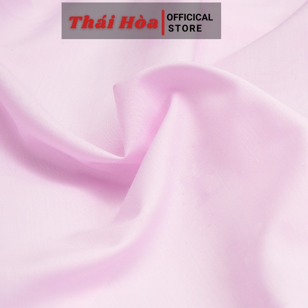 Áo sơ mi nữ công sở ngắn tay chất vải cotton - Sơ mi nữ Thái Hòa N047 màu đỏ vàng hồng tím