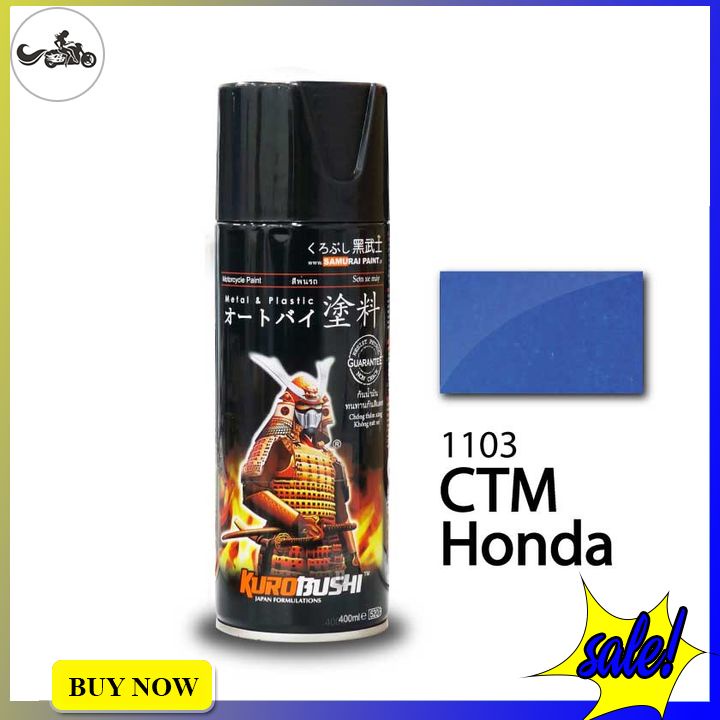 Sơn samurai màu xanh Honda CTM 1103 bảng màu kim loại