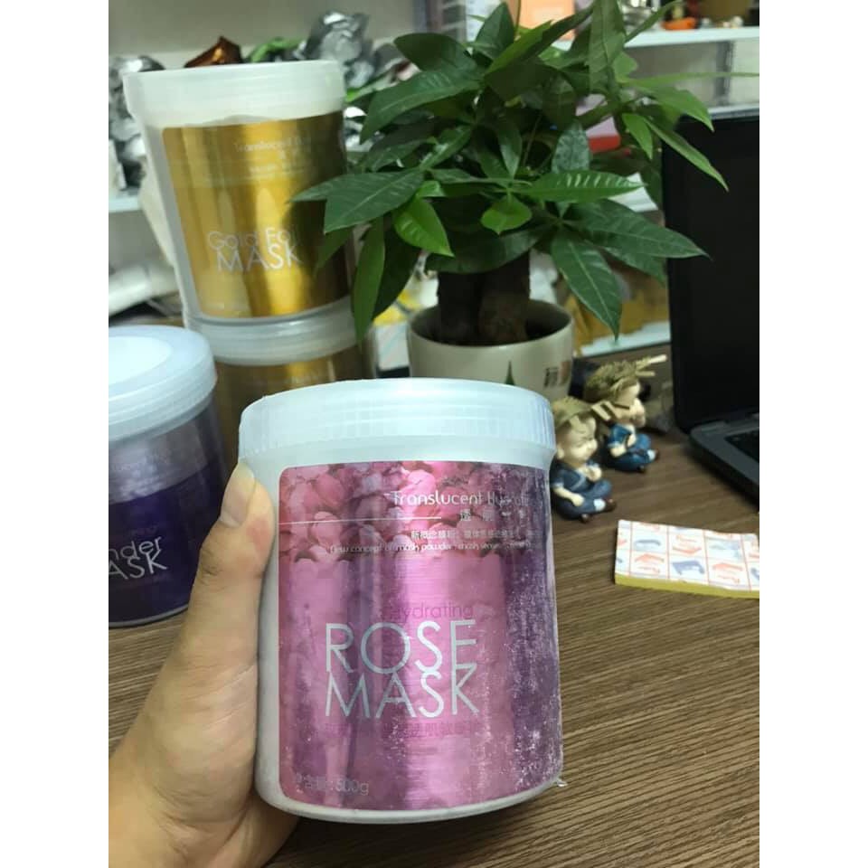 Mặt Nạ Colagen Hoa Hồng Hộp Đắp Trắng Da Mờ Thâm Se Khít Lỗ Chân Lông.