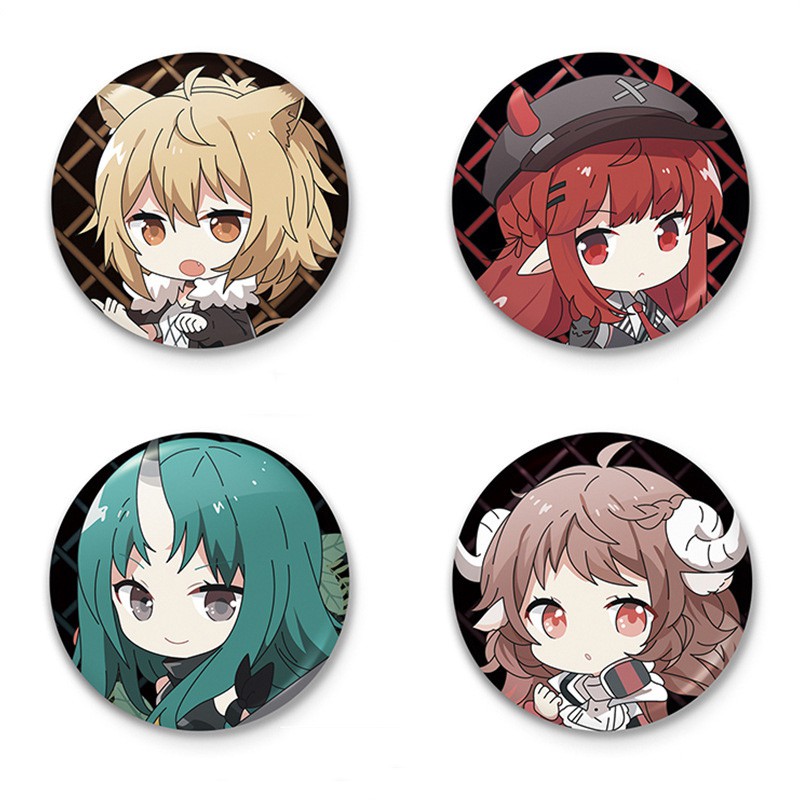 Huy hiệu cài áo IN HÌNH Arknights game chibi dễ thương xinh xắn mẫu 3