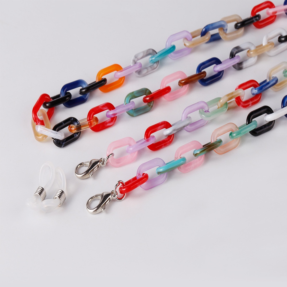 Dây Xích Gắn Mắt Kính Acrylic Chống Trượt Chống Thất Lạc Phong Cách Retro Thời Trang