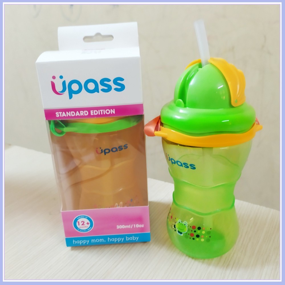 Bình uống nước có ống hút Upass 300ml Thái Lan UP0300