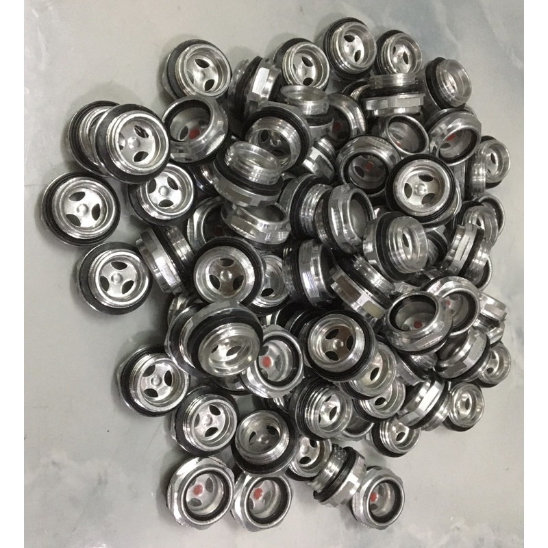 Nắp báo nhớt phi 21mm, ren 1,75ly, máy nén khí, đầu rửa xe