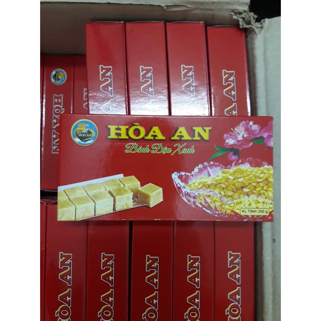 Bánh đậu xanh hải dương hòa an - hộp 200 gram