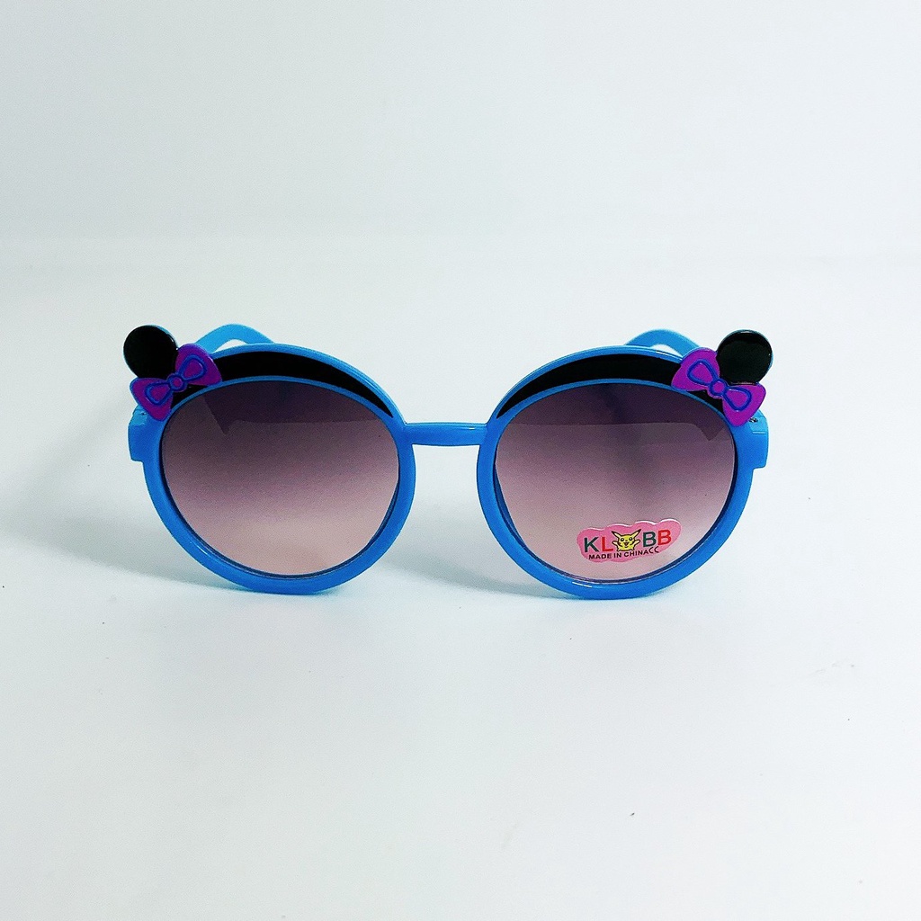Kính mát trẻ em form ôm mặt Jun Secret tròng đính hoa dễ thương dành cho bé trai và bé gái từ 1 tới 5 tuổi JS202207