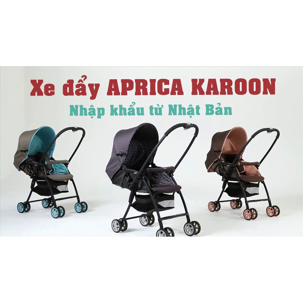 [Mã MKBC13 giảm 80k đơn 1 triệu] XE ĐẨY TRẺ EM APRICA KAROON