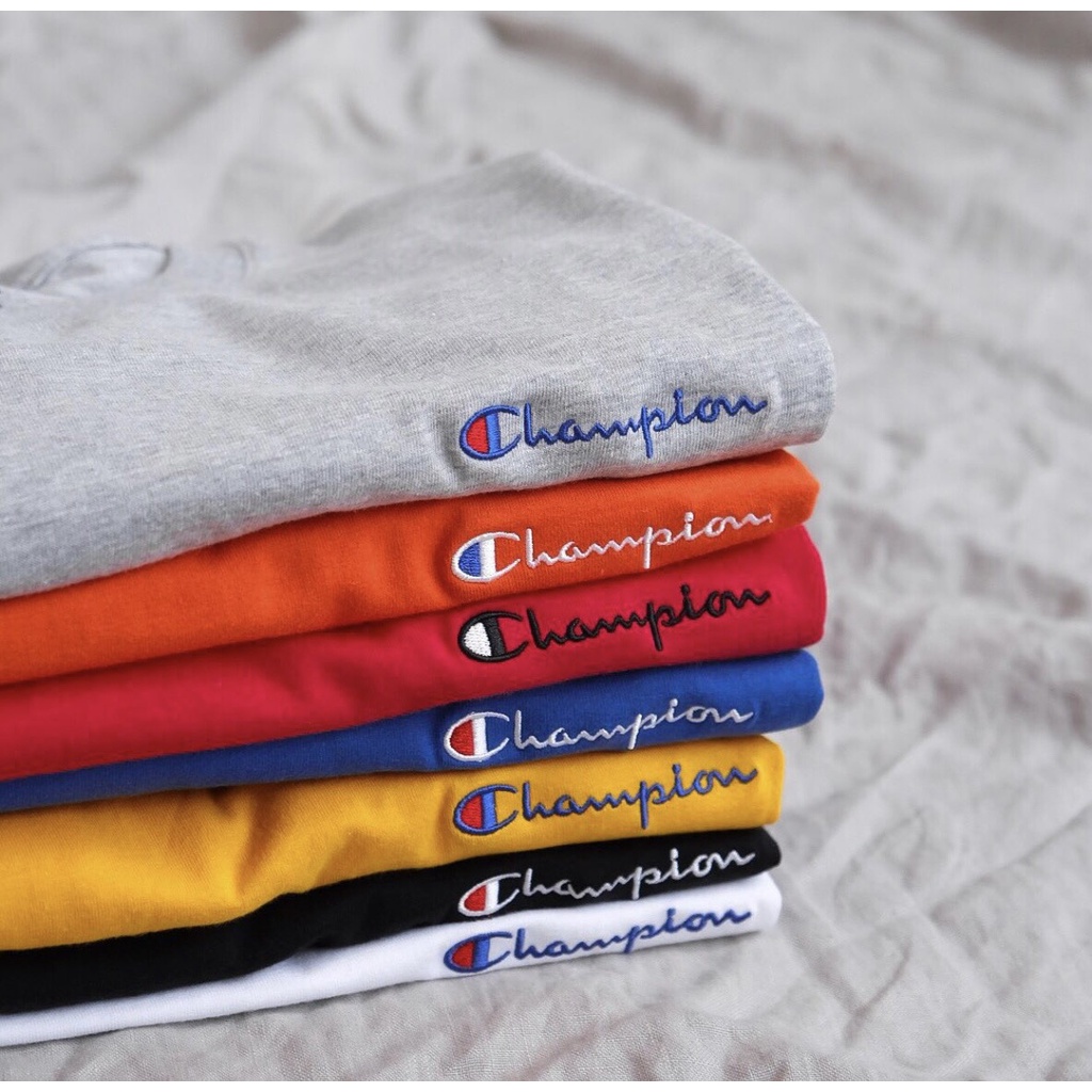 Áo thun Champion Tagless Emroidered unisex chính hãng