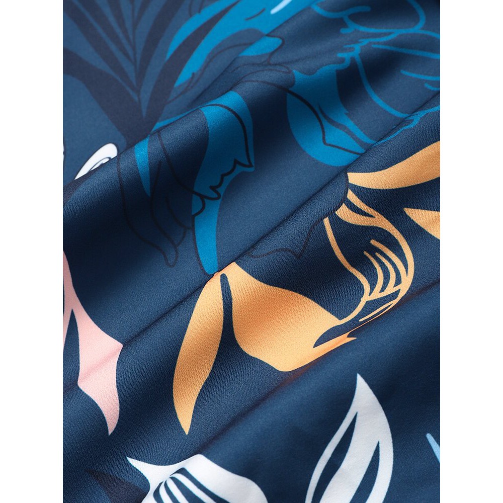 Áo sơ mi nam họa tiết KING'sMAN vải Lụa Thoáng mát - Không nhăn - Form suông LUXURY BLUE | BigBuy360 - bigbuy360.vn
