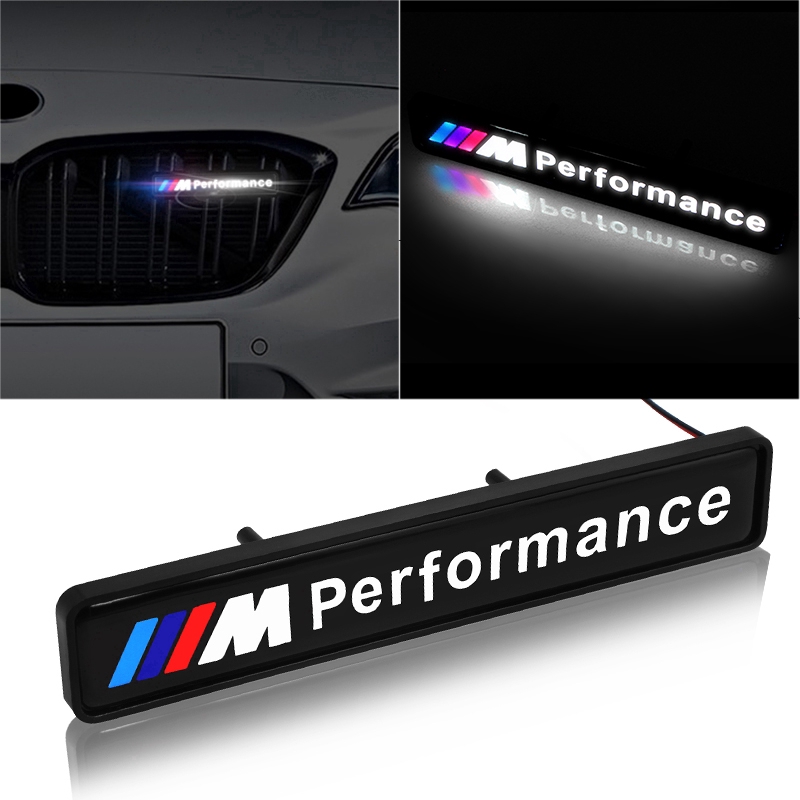 Huy hiệu LED biểu tượng lưới tản nhiệt phía trước chống thấm nước cho BMW M3 M5 M6 X1 X3 X5 E34 E39 E36 E60 E90