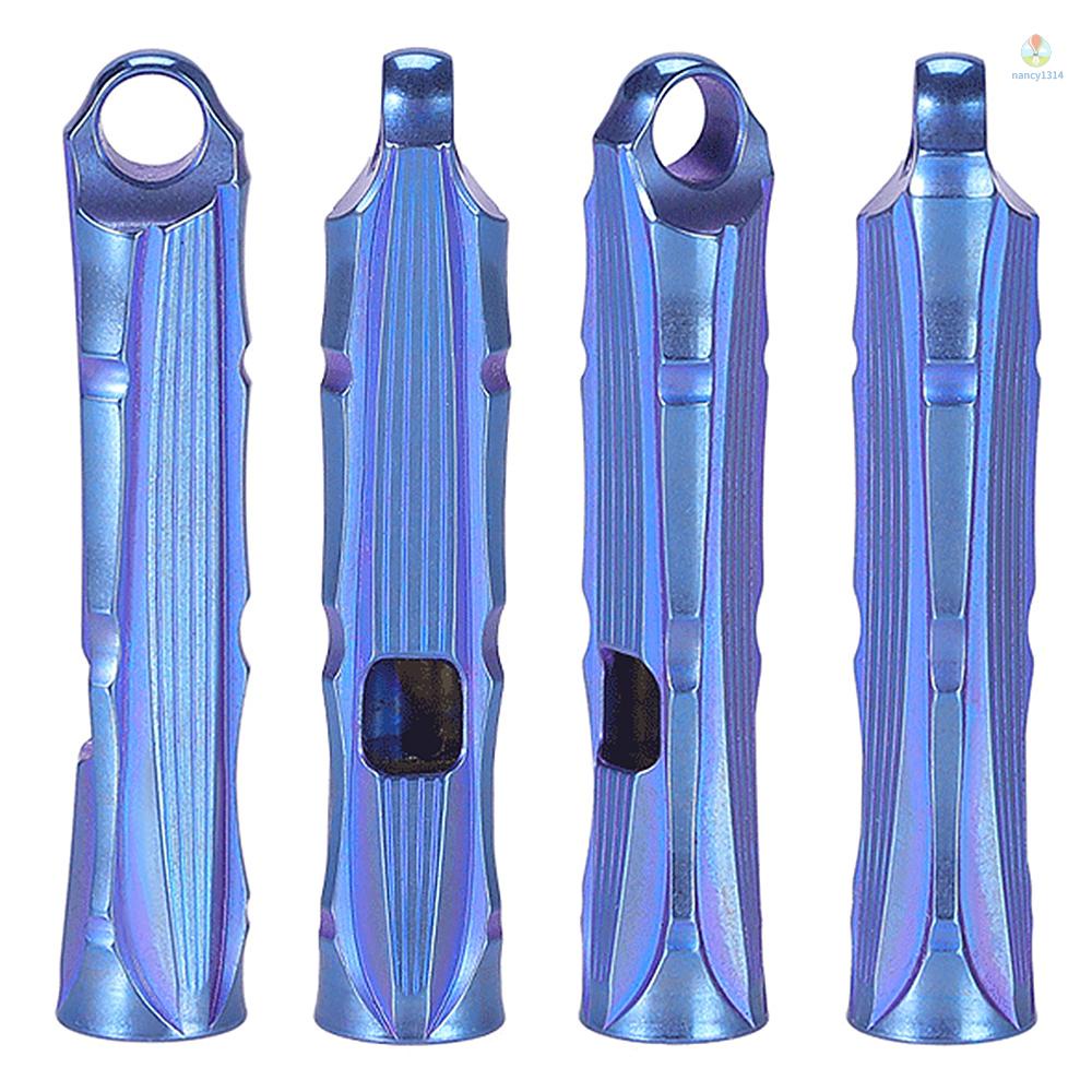 Còi Thổi Khẩn Cấp Siêu Nhẹ Bằng Titan Kèm Dây Phản Quang Tiện Dụng Mang Theo Du Lịch Cắm Trại