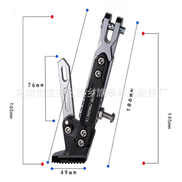 Chân chống tăng chỉnh nhôm nguyên khối full CNC