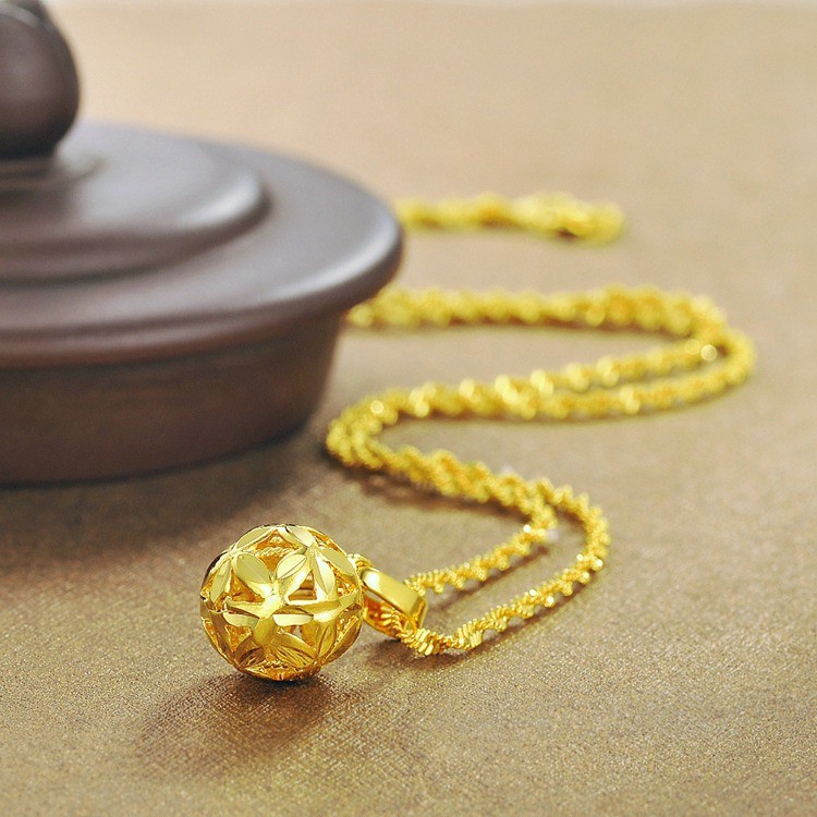 Dây Chuyền Nữ Quả Cầu Đá, Vòng Cổ Nữ Namoo V237 Jewelry