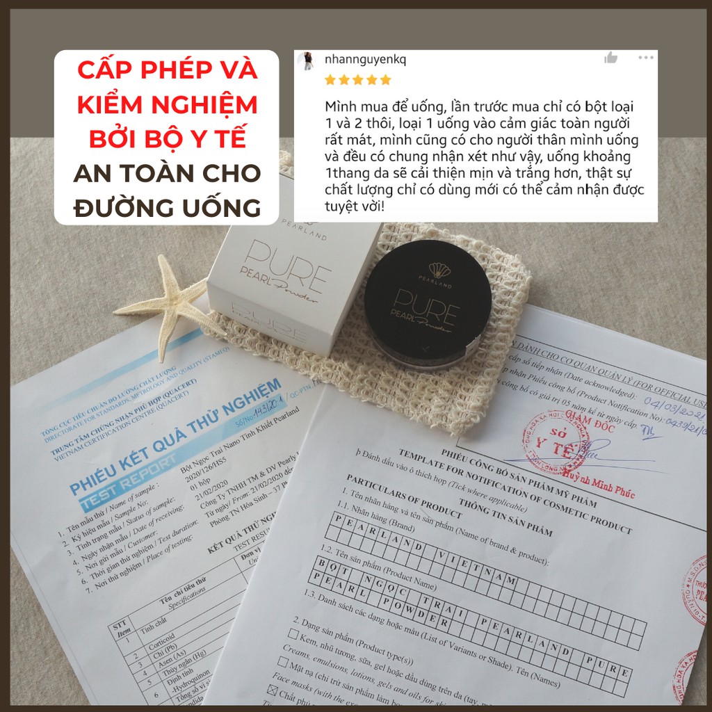 Phấn Phủ Dưỡng Da Kiềm Dầu Chứa 100% Bột Ngọc Trai Nano PearLand