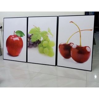 Tranh bộ canvas trái cây phòng bếp