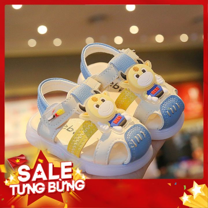 Sandal Cho Bé Tập Đi Thiết Kế Xinh Xắn Nhiều Màu Sắc Đáng Yêu