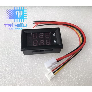 Đồng Hồ Đo Dòng Áp Vôn Ampe 0-100V 1/10/50/100A Led 0.56 Inch