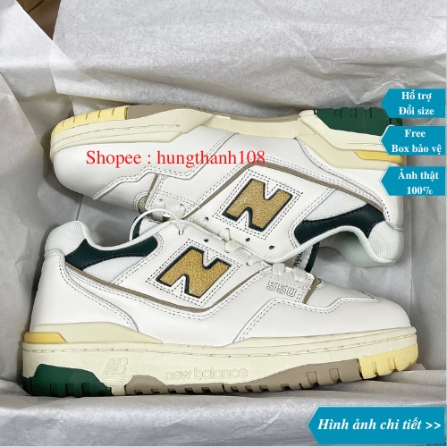 Giày Sneaker New Balance 550 Aime Dore Leon - NB 550 Natural Green Fullbox Bản đẹp
