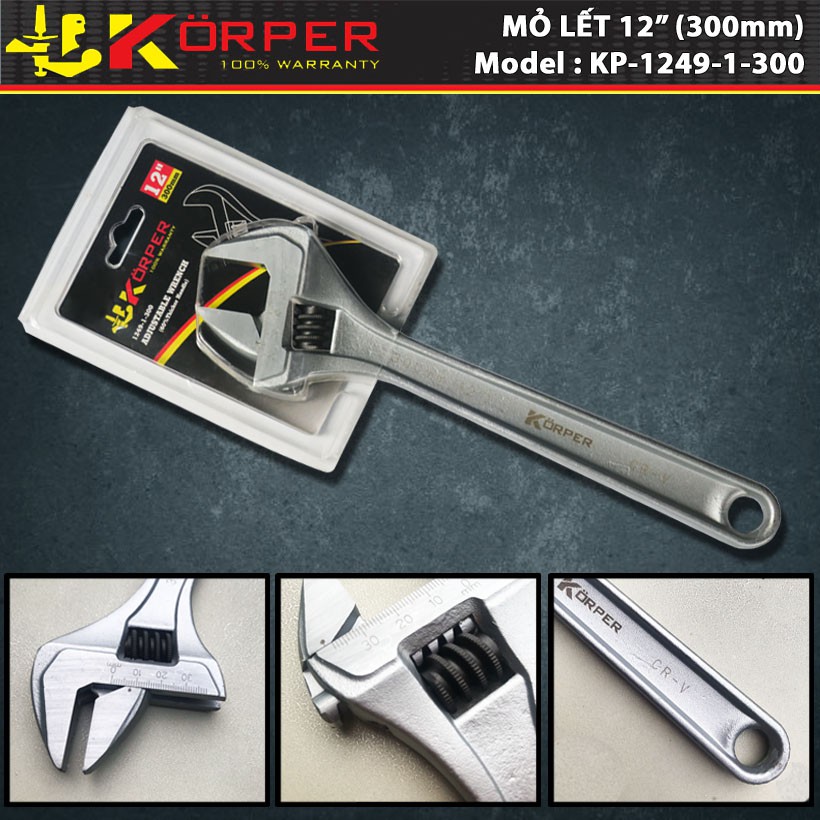 Mỏ lết 12'' (30cm) KP-1249-1-300