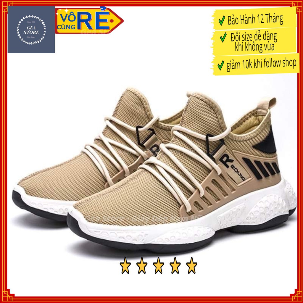 Giày thể thao nam chữ R gea, Giày tập gym, đánh bóng chuyền tăng chiều cao đẹp cao cấp, thoáng mát chân - Mã GEATT02 | BigBuy360 - bigbuy360.vn