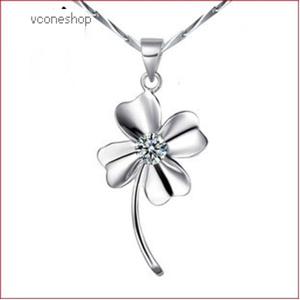 Dây chuyền tứ diệp thảo bạc vòng cổ thiết kế thời trang mới lạ độc đáo