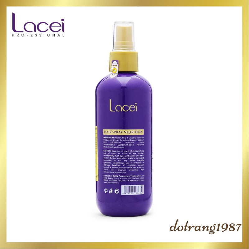 SỮA DƯỠNG TÓC LACEI (dạng xịt)