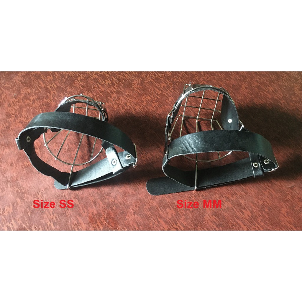 Rọ Mõm Chó Inox - Chó Dưới 20 Kg, Trên 20 Kg Và Chó Mõm Ngắn