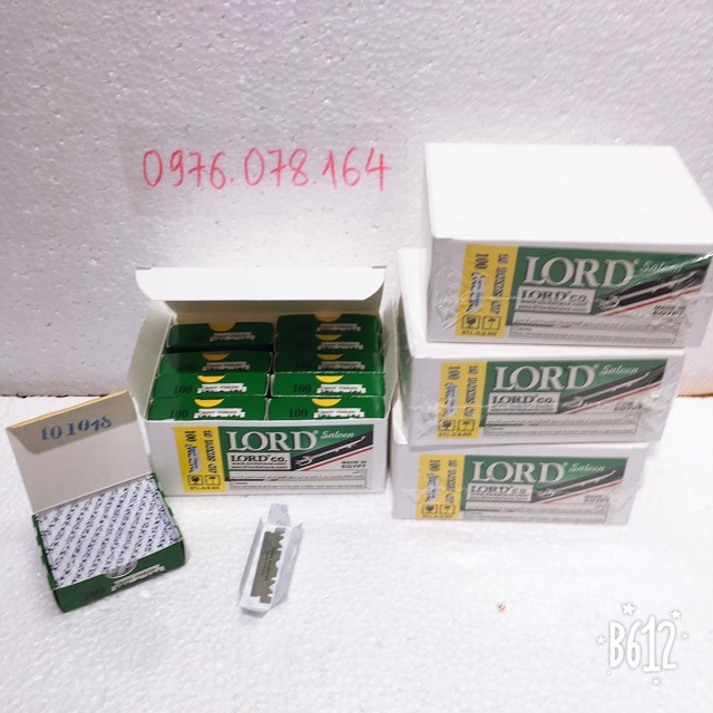 DAO CẠO RÂU LORD TÁCH SẴN NỬA LƯỠI - hộp 1000 chiếc