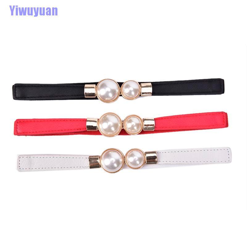 Thắt Lưng Co Giãn Đính Ngọc Trai Giả