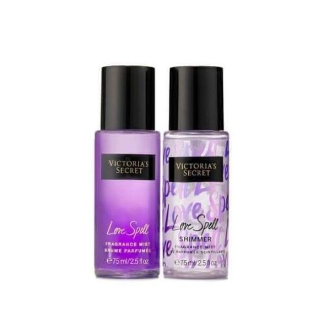 SÉT XỊT THƠM BODY MIST VICTORIA SECRET LOVE SPELL 75ML