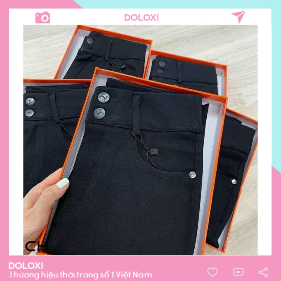 Quần legging nữ cạp cao gen bụng 2 khuy chất umi Hàn Quốc cao cấp Q026 Quần legging nữ đẹp