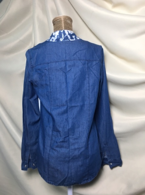 áo sơmi jeans hiệu forever 21,used size s