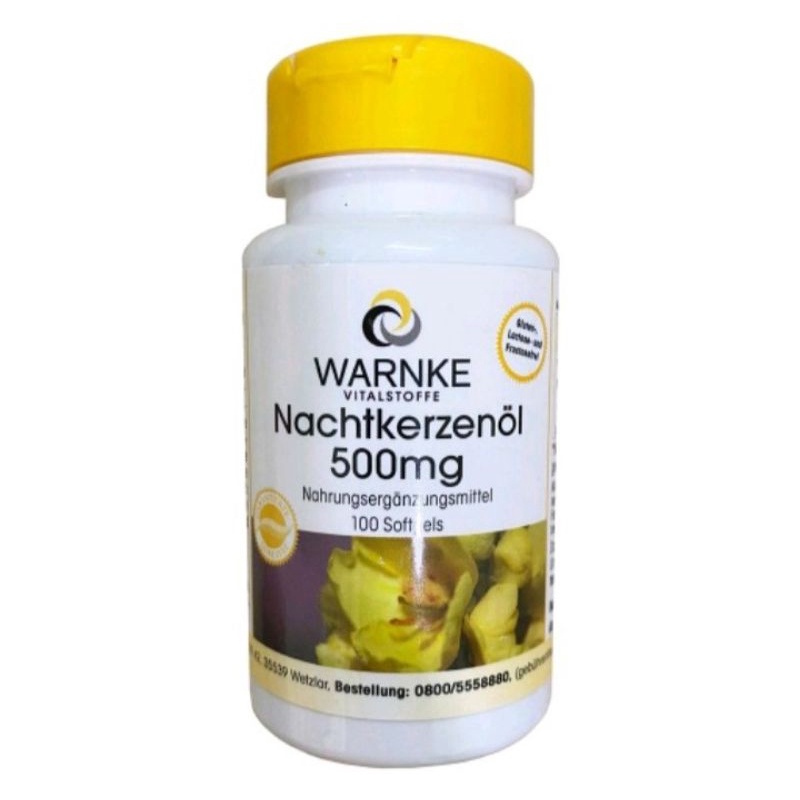 HÀNG CHÍNH HÃNG - Tinh Dầu Hoa  Anh Thảo Warnke Nachtkerzenol 500mg lọ 100 Viên