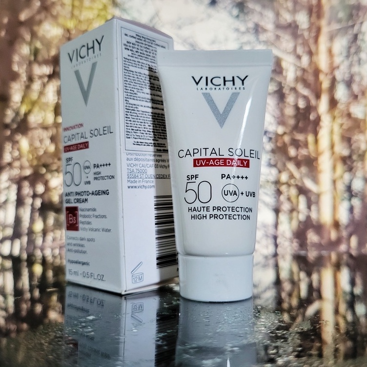 Kem chống nắng Vichy UV Age B3 capital soleil chống lão hóa mờ thâm nám giảm nhăn SPF50 15ml