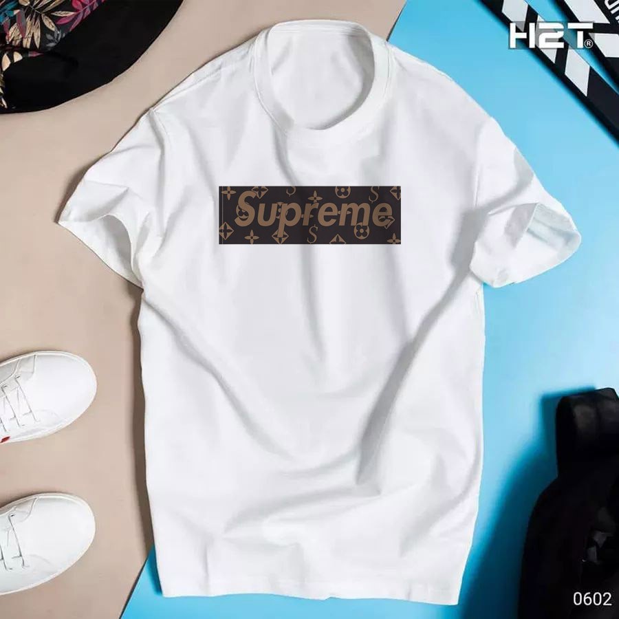 BST áo thun unisex from rộng chữ supreme đẹp vải dày mịn2220