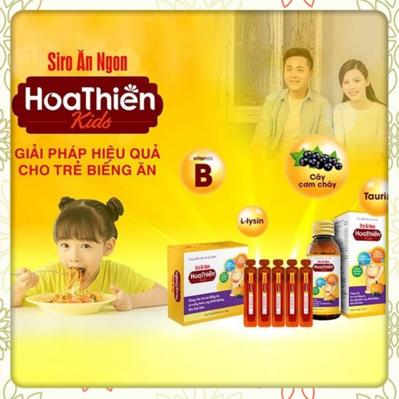 Siro ăn ngon Hoa Thiên, giải pháp hiệu quả cho trẻ biếng ăn